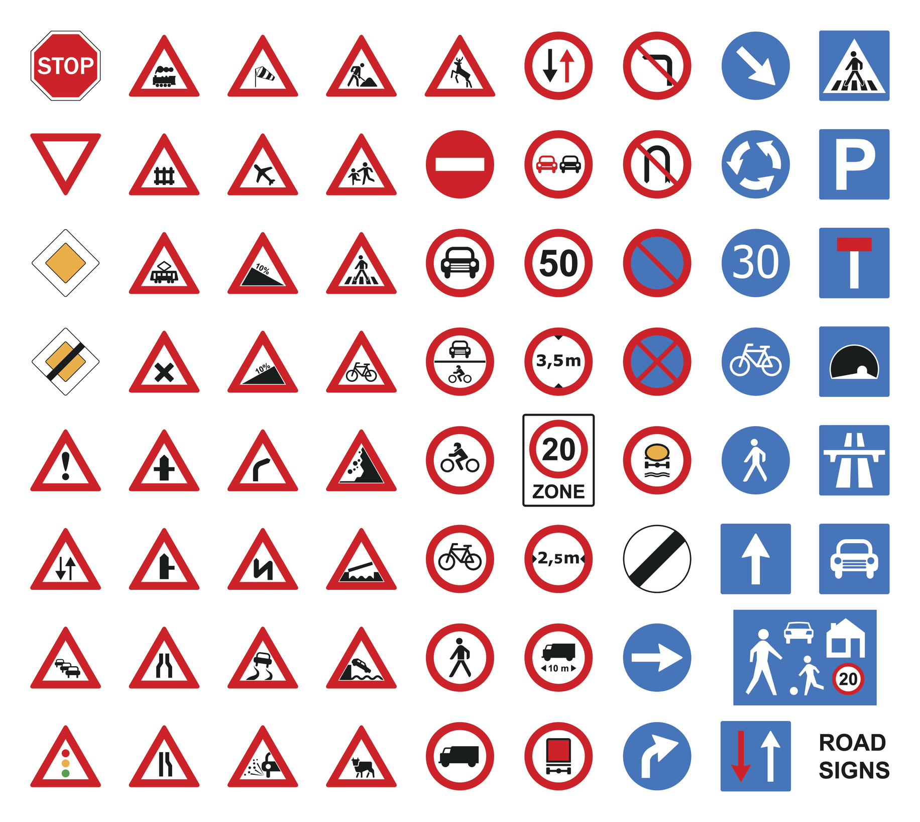 tableaux signalisations code de la route